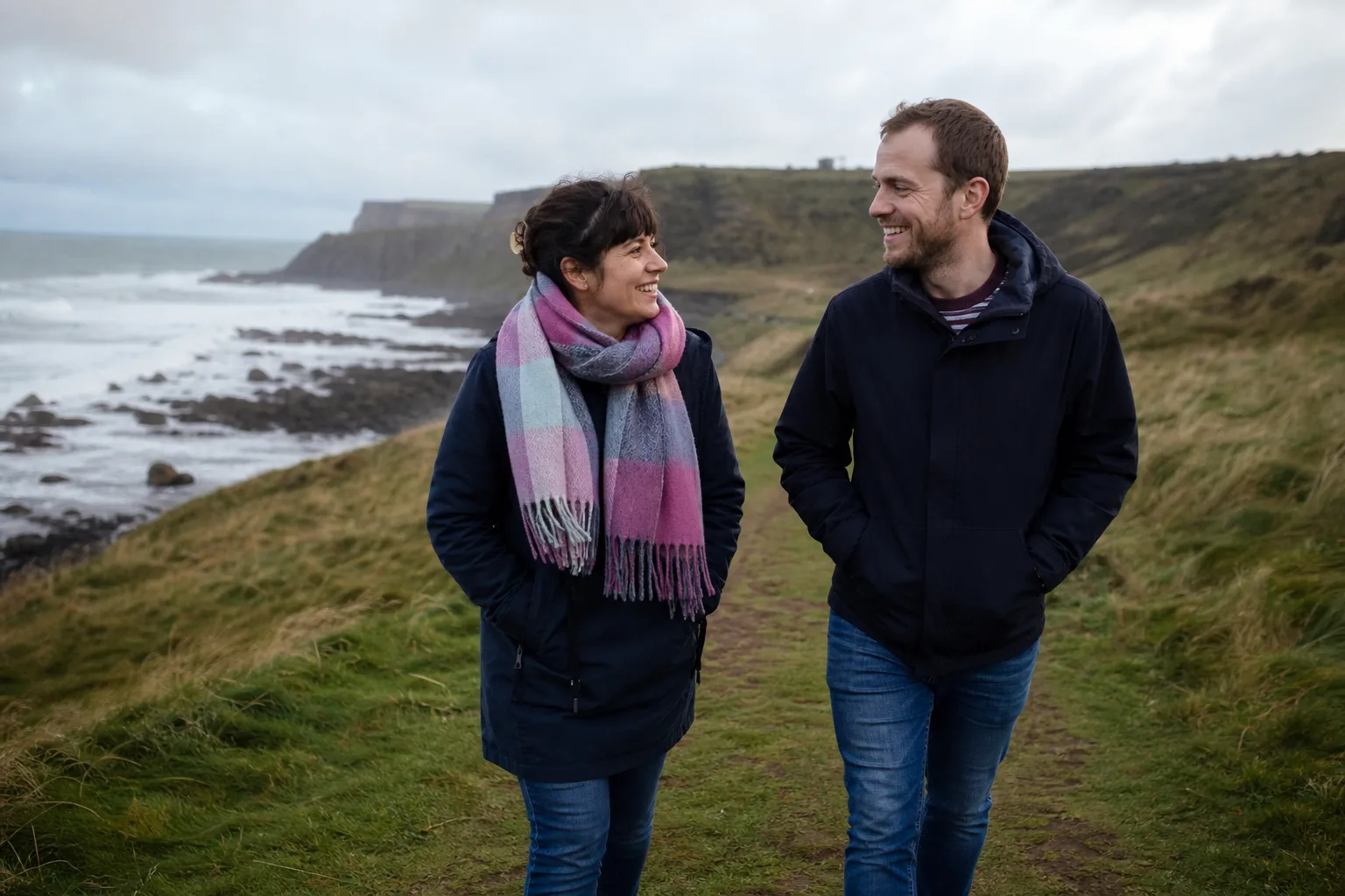Christian singles talking over coffee in County Antrim